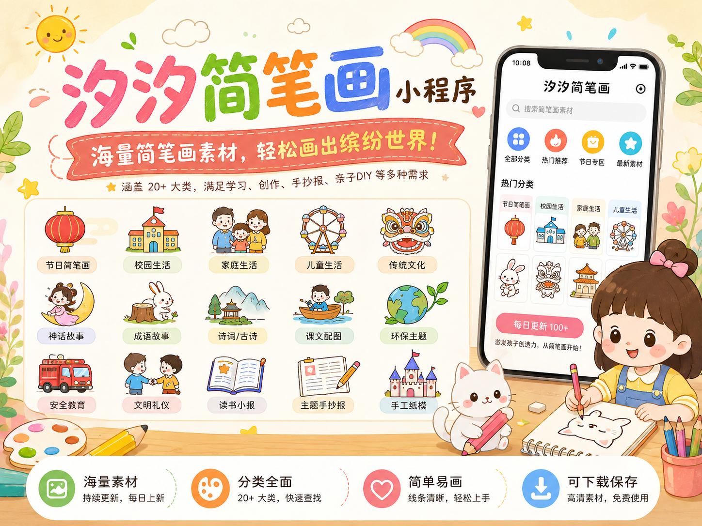 汐汐简笔画小程序介绍
